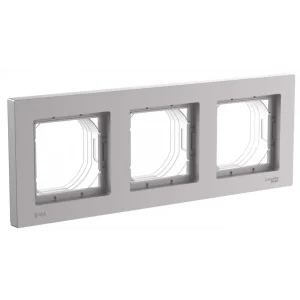 Рамка трехместная Aqua алюм, Systeme Electric ATN440303