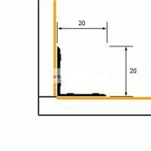 Порог АПУ 009 алюминиевый 900*20*20 мм угловой внутренний (17-ель) Порог АПУ 009 алюминиевый 900*20*20 мм угловой внутренний (17-ель)