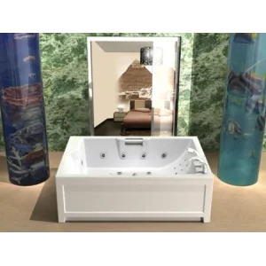 Ванна AQUATEK "Дорадо" 190х130 с гидромассажем (пн с фронт.экраном),с каркасом Ванна AQUATEK "Дорадо" 190х130 с гидромассажем (пн с фронт.экраном),с каркасом