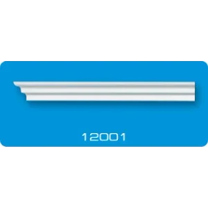 Плинтус потолочный ФОРМАТ 12001 инжекционный белый 1,3 м