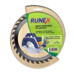 Диск пильный по дереву 250х32/30мм, 36Т, Runex