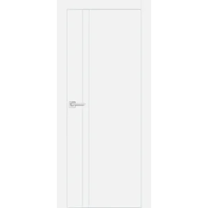 Дверь PROFILO PORTE ПХ-20 глухая, белый матовый (AL кромка хром с 4-х сторон) 60