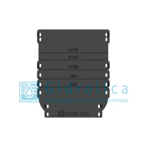 Заглушка торцевая GIDROLICA Standart/Standart Plus DN100 для лотка водоотводного пластиковая универсальная 4х185х152 арт.18101