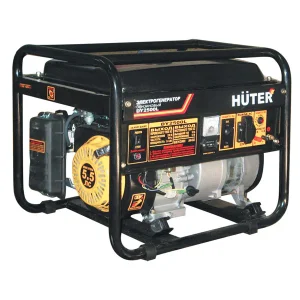 Генератор бензиновый HUTER DY2500L, 2 кВА, номин. 1.6 кВт, бак 12л, бензин