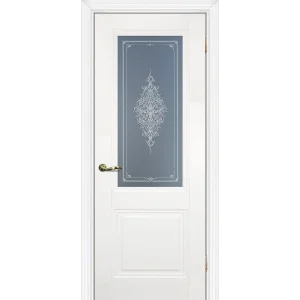 Дверь PROFILO PORTE ПСЦ-27 "Classic" стекло белый сатинат с рисунком, магнолия 80
