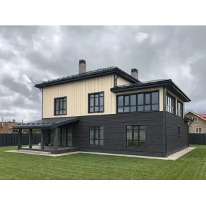 М/сайдинг Квадро брус (GL) Принт Элит Молочное дерево TwinColor толщина 0,45мм, размер 0,34*4.6 м.п. (в пленке)