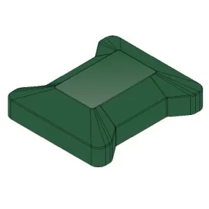 Крышка универсальная PE RAL 100*87мм (толщ. 1,5мм)