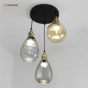 Подвес ZAR round 1R2OV 3xE27-450x1100-BLACK/GOLD/CLEAR-220-IP20 Подвес ZAR round 1R2OV 3xE27-450x1100-BLACK/GOLD/CLEAR-220-IP20