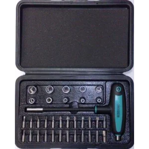 Набор инструмента Jettools , биты и головки, PH/ PZ/ SL / TORX/ HEX 25 мм с адаптером, 35 предметов