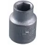 Головка торцевая, оцинкованная 1/2", 19мм "НИЗ"