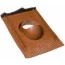 Элемент проходной UNITILE 2К зеленый для всех видов цементно-песчаной и керамической черепицы с уплотнителем гидрозатвора