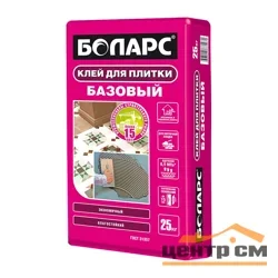 Клей плиточный БОЛАРС БАЗОВЫЙ для внутренних работ 25 кг