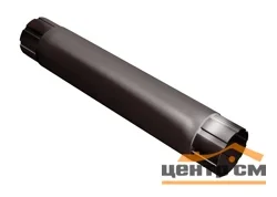 Труба круглая соединит.GL, 90мм, 1м RAL 8017