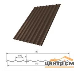 Профнастил С-20(Тип), 0.5 мм Сатин, RAL ** 1.15 * м2