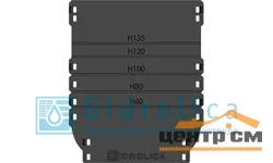 Заглушка торцевая GIDROLICA Standart/Standart Plus DN100 для лотка водоотводного пластиковая универсальная 4х185х152 арт.18101