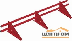 Снегозадержатель трубчатый Optima на 3-х опорах PE, L=3 м RAL 6020 (хромовая зелень)