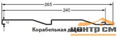 М/Сайдинг Сатин RR **, Корабельная Доска, толщина 0.5 мм, размер 0,265*м2