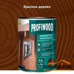 Антисептик EMPILS PROFIWOOD тонирующий "2 в 1" алкидный красное дерево 0,7 кг (0,8л)