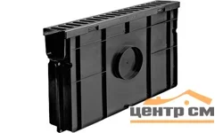 Комплект GIDROLICA Light DN100 A15: пескоуловитель пластиковый с решеткой оцинкованной 500*116*320 мм арт.08068/080068