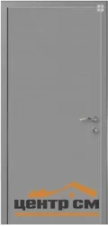 Дверь КАПЕЛЬ глухая 600*2000мм темно-серая (RAL 7040) (полотно, врезка под замок, коробка 2,5 шт)