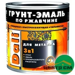 Грунт-эмаль по ржавчине 3 в 1 зеленая (RAL 6029) 2л DALI