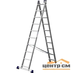 Лестница двухсекционная алюминиевая DOGRULAR 2x7 ступеней (2,05/3,19)