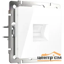 Розетка телефонная 1-местная СП Werkel, белая (RJ-11), WL01-RJ-11 , W1182001