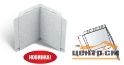 Элемент угловой доборный к откосу "Альта-Профиль" коричневый
