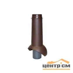 Выход канализации KROVENT Pipe-VT 110is серый 110/125/450, высота 450мм внешний Ø125мм