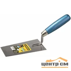 Кельма трапеция , нержавеющее полотно, деревянная рукоятка, 140мм, STAYER "PROFI"