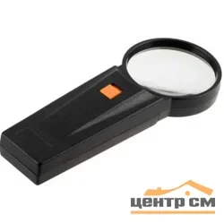 Лупа STAYER "STANDARD" с подсветкой, 3 кратное увеличение, диаметр линзы - 75мм