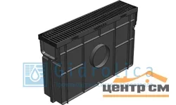 Комплект GIDROLICA Light DN100 A15: пескоуловитель пластиковый с решеткой пластиковой 500*116*320 мм арт.08078