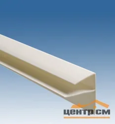 Профиль ПВХ белый - F 8мм, 3м (планка 30 мм) PAN 501