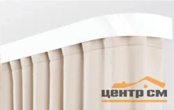 Карниз "Галант" с поворотами (бленда 5см), 1,6 белый глянец 2-х рядный