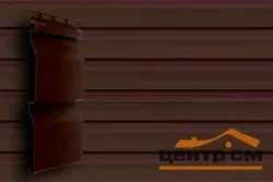 Сайдинг акриловый GL "Корабельный брус" темный дуб 0,204х3м S=0,612м2