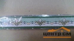 Бордюр обойный прямой 4смх15,6м зеленый, арт.КО-4