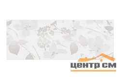 Плитка KERAMA MARAZZI Вилланелла белый декор Цветы 15х40 арт.MLD\A67\15000