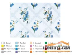 Клеенка ПВХ Колорит на тканевой основе 1,26-1,30х25м 444/2