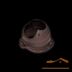 Элемент проходной KROVENT Base-VT Wave 110 зеленый для металлочерепицы