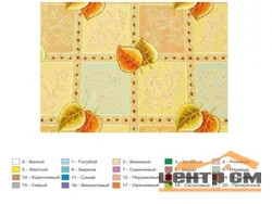 Клеенка ПВХ Колорит на тканевой основе 1,26-1,30х25м 652/2