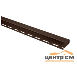 Планка отделочная для откосов "Альта-сайдинг" L=3м коричневая