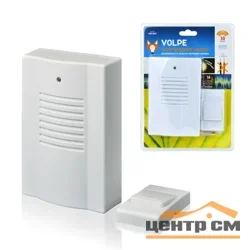 Звонок Volpe UDB-Q021 W-R1T1-16S-30M-WH беспроводной белый
