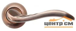 Ручка дверная BUSSARE на круглой накладке VENTO A-43-10 ANT.COPPER античная медь