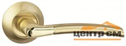 Ручка дверная BUSSARE на круглой накладке FINO A-13-10 GOLD/S.GOLD золото/золото матовое