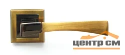 Ручка дверная BUSSARE на квадратной накладке STRICTO A-16-30 COFFEE BLACK/MOККA кофе черный/мокко