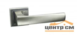 Ручка дверная BUSSARE на квадратной накладке LIMPO A-65-30 S.CHROME матовый хром