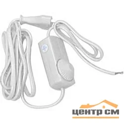 Шнур сетевой с диммером 230V 1,5+0,5м, белый, DM103-200W Feron