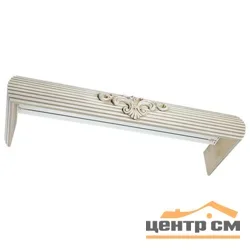 Карниз "Равенна" 2,4 вензель с боковинами в сборе, античный белый