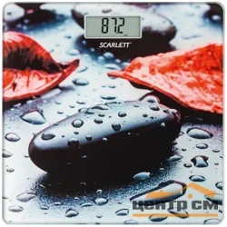 Весы напольные электронные 180 кг Scarlett SC-BS33E052 Камень