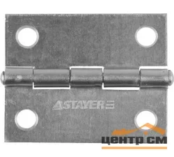 Петля дверная STAYER "MASTER" универсальная, цвет белый цинк, 50мм